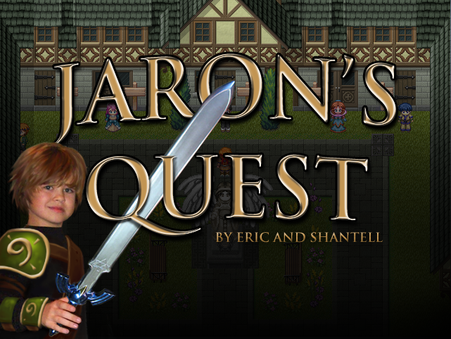 Original title-screen artwork from the Jaron's Quest game archive, not a new runtime screenshot.